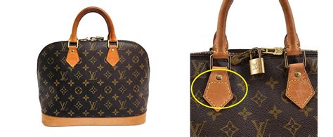 how to spot a fake louis vuitton alma handbag|how to check for false louis vuitton.